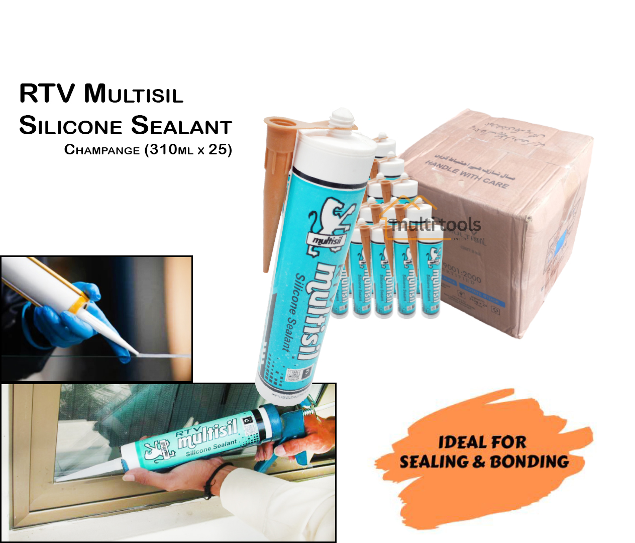 Rtv Multisil Silicone Sealant (Champagne 310G X 25)